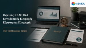Οφειλές ΚΕΑΟ ΙΚΑ για εργοδοτικές εισφορές με οδηγό για εύρεση ενεργών οφειλών, Ταυτότητας Οφειλέτη και πληρωμή.
