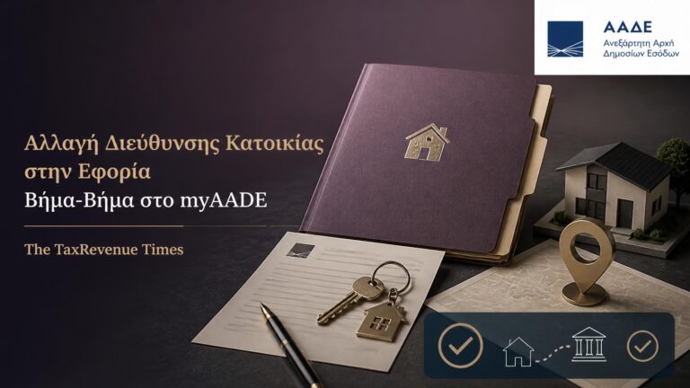 Αλλαγή διεύθυνσης κατοικίας στην εφορία και διαδικασία ενημέρωσης του Μητρώου μέσω myAADE.