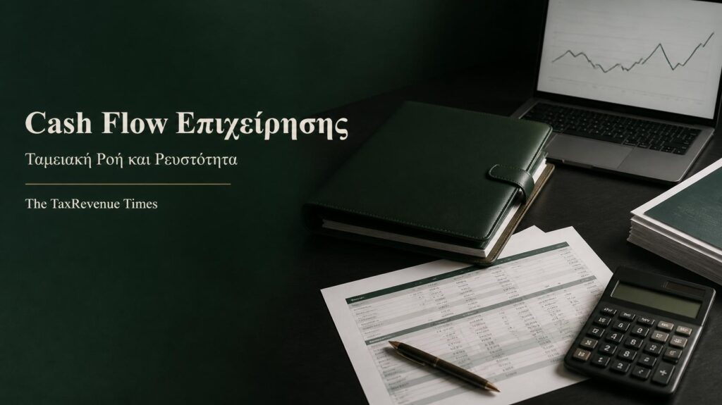 Κατάσταση ταμειακών ροών, ημερολόγιο πληρωμών και διάγραμμα ρευστότητας για την οικονομική διαχείριση επιχείρησης.