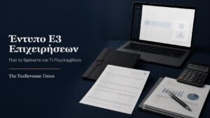 Έντυπο Ε3, φορολογικός φάκελος και ηλεκτρονική αναζήτηση της κατάστασης οικονομικών στοιχείων επιχείρησης.