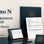 Έντυπο Ν και οδηγός για το πώς βρίσκετε τη δήλωση φορολογίας νομικών προσώπων στην εφαρμογή της ΑΑΔΕ.