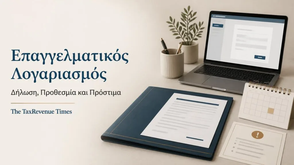 Επαγγελματικός τραπεζικός λογαριασμός και ηλεκτρονική δήλωση στην ΑΑΔΕ με προθεσμία και έλεγχο συμμόρφωσης.