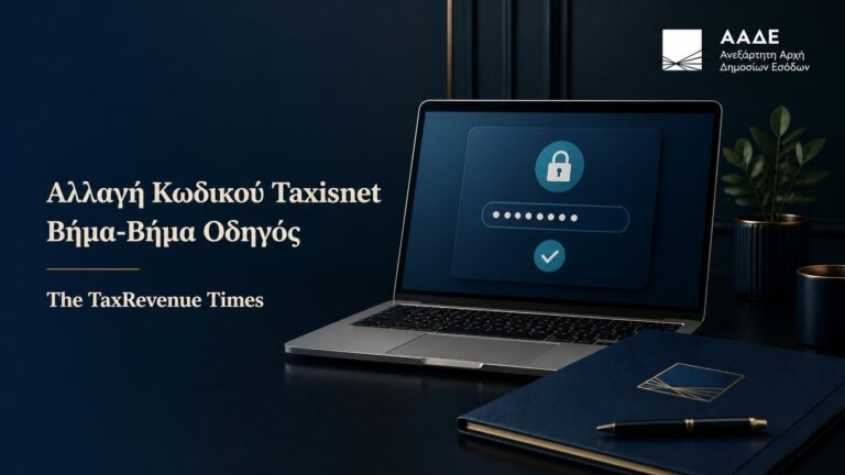 Αλλαγή κωδικού Taxisnet στην εφορία με οδηγό βήμα-βήμα και διαδικασία όταν ο παλιός κωδικός δεν είναι διαθέσιμος.