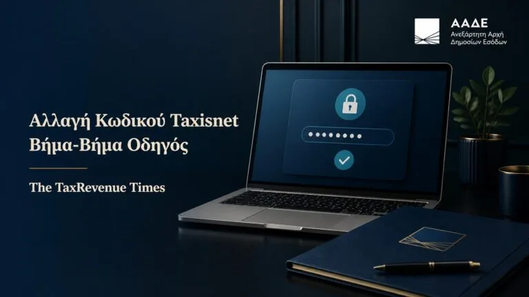 Αλλαγή κωδικού Taxisnet στην εφορία με οδηγό βήμα-βήμα και διαδικασία όταν ο παλιός κωδικός δεν είναι διαθέσιμος.