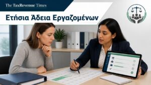 Εργαζόμενος υπολογίζει τις ημέρες ετήσιας άδειας με βάση την προϋπηρεσία και το σύστημα εργασίας.
