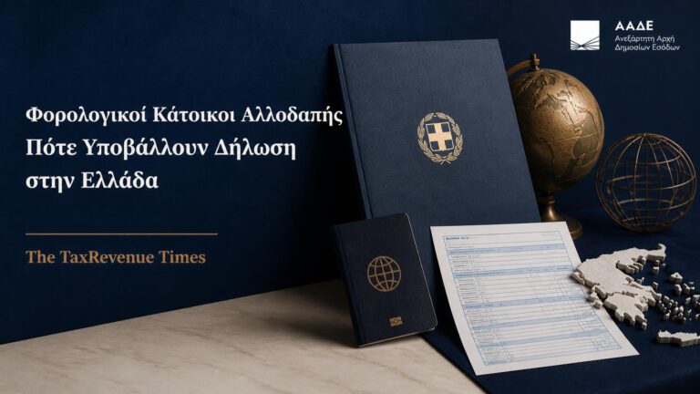 Φορολογικοί κάτοικοι αλλοδαπής και υποχρέωση υποβολής δήλωσης εισοδήματος στην Ελλάδα για εισόδημα από ελληνικές πηγές.