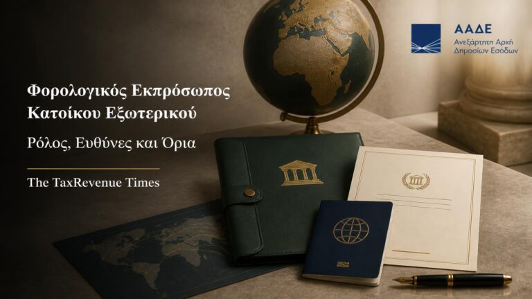 Φορολογικός εκπρόσωπος κατοίκου εξωτερικού στην Ελλάδα, με τον ρόλο, τις ευθύνες και τα όρια των αρμοδιοτήτων του.