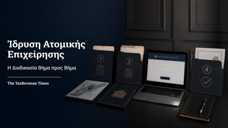 Διαδοχικά στάδια και οργανωμένα έγγραφα για την ίδρυση ατομικής επιχείρησης βήμα προς βήμα.