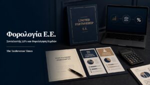 Εταιρικό συμφωνητικό, φορολογικός φάκελος και υπολογισμός της φορολογίας κερδών Ετερόρρυθμης Εταιρείας.