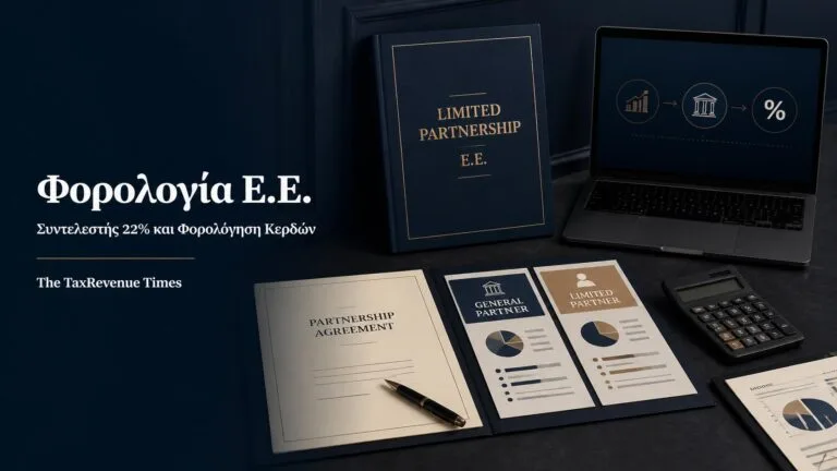 Εταιρικό συμφωνητικό, φορολογικός φάκελος και υπολογισμός της φορολογίας κερδών Ετερόρρυθμης Εταιρείας.