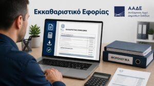 Φορολογούμενος βρίσκει και κατεβάζει το εκκαθαριστικό της φορολογικής δήλωσης μέσω ψηφιακής υπηρεσίας της ΑΑΔΕ.