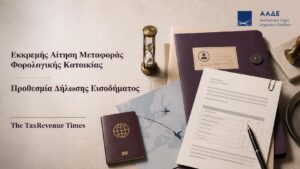 Εκκρεμής αίτηση μεταφοράς φορολογικής κατοικίας και προθεσμία υποβολής δήλωσης εισοδήματος στην Ελλάδα.