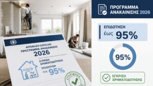Κατοικία υπό ανακαίνιση με επίσημη απόφαση επιχορήγησης έως 95%.