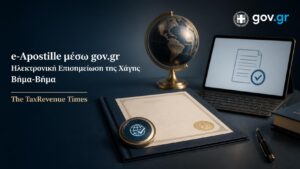 Δημιουργία e-Apostille μέσω gov.gr για ηλεκτρονική Επισημείωση της Χάγης σε δημόσια έγγραφα.