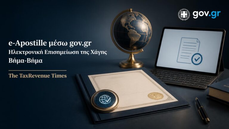 Δημιουργία e-Apostille μέσω gov.gr για ηλεκτρονική Επισημείωση της Χάγης σε δημόσια έγγραφα.