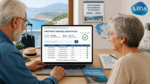 Συνταξιούχοι πρώην ΟΑΕΕ ελέγχουν τους οριστικούς πίνακες Κοινωνικού Τουρισμού ΔΥΠΑ 2026-2027.
