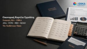 Οικονομική Καρτέλα Εργοδότη ΕΦΚΑ για παρακολούθηση εισφορών ΙΚΑ-ΕΦΚΑ, κινήσεων ΑΠΔ, ΓΕΤΕ και ΠΕΕ και οφειλών προς ΚΕΑΟ.