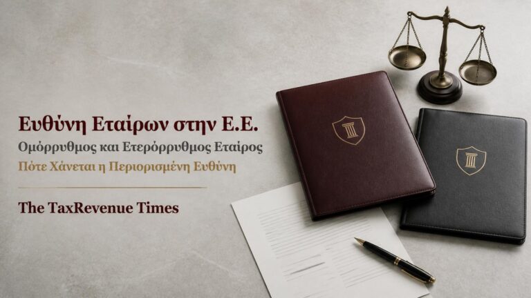 Ευθύνη ετερόρρυθμου και ομόρρυθμου εταίρου σε Ε.Ε. και περιπτώσεις απώλειας της περιορισμένης ευθύνης.