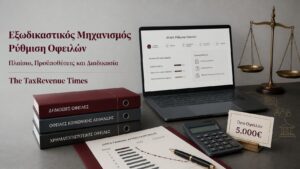 Εξωδικαστικός Μηχανισμός Ρύθμισης Οφειλών με ψηφιακή αίτηση, ενοποίηση χρεών και δημιουργία βιώσιμου προγράμματος αποπληρωμής.