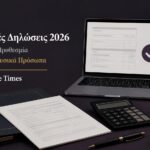 Φορολογικές δηλώσεις 2026 με προθεσμία υποβολής στις 24 Ιουλίου για τα φυσικά πρόσωπα και εξαίρεση έως 31 Ιουλίου.
