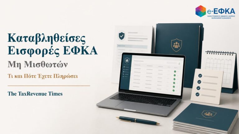 Καταβληθείσες εισφορές ΕΦΚΑ μη μισθωτών με οδηγό ελέγχου ποσών και ημερομηνιών πληρωμής.