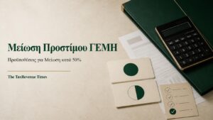 Μείωση προστίμου ΓΕΜΗ κατά 50% με αριθμομηχανή, εταιρικό φάκελο και checklist των απαιτούμενων προϋποθέσεων.