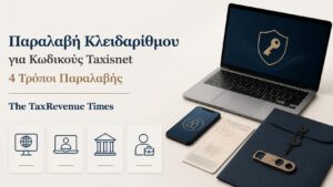 Παραλαβή Κλειδαρίθμου για την απόκτηση κωδικών Taxisnet με τέσσερις διαθέσιμους τρόπους, εξ αποστάσεως, με βιντεοκλήση, σε ΔΟΥ ή μέσω εκπροσώπου.