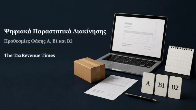 Ψηφιακά Παραστατικά Διακίνησης με ημερολόγιο και προθεσμίες εφαρμογής για τις Φάσεις Α, Β1 και Β2.