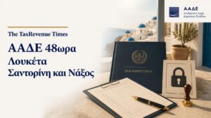 ΑΑΔΕ 48ωρα λουκέτα και πρόστιμα σε επιχειρήσεις στη Σαντορίνη και τη Νάξο για μη έκδοση αποδείξεων.