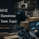 ΑΑΔΕ - ΔΕΟΣ: λαθραία παπούτσια αξίας 2,7 εκατ. ευρώ εντοπίστηκαν μέσω αλγορίθμου risk analysis και ελέγχου φοροδιαφυγής.