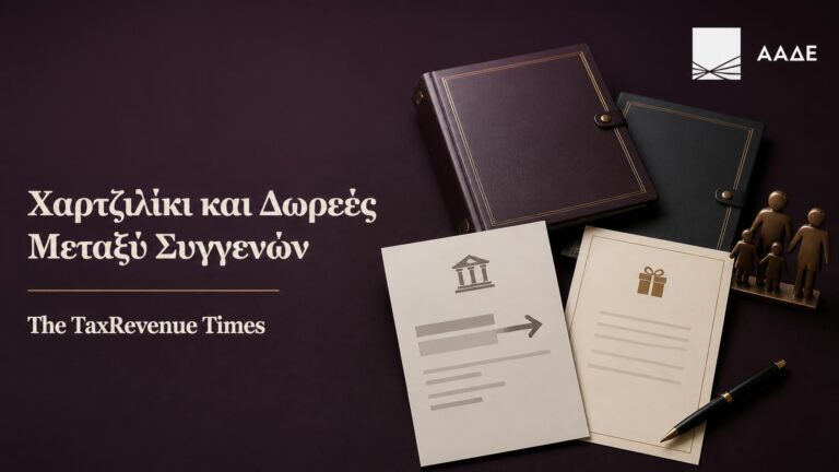 ΑΑΔΕ και φορολογική μεταχείριση για χαρτζιλίκι και δωρεές χρημάτων μεταξύ συγγενών.
