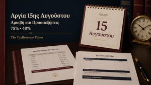 Αργία 15ης Αυγούστου και αμοιβή εργαζομένων με προσαυξήσεις 75% και 40% ανά περίπτωση απασχόλησης.