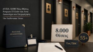 Πρόγραμμα ΔΥΠΑ με 8.000 νέες επιδοτούμενες θέσεις εργασίας για ανέργους ηλικίας 55 ετών και άνω και επιχορήγηση έως 750 ευρώ.