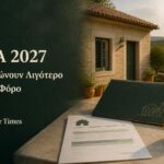 ΕΝΦΙΑ 2027 με εκπτώσεις και απαλλαγές για ιδιοκτήτες ακινήτων που πληρούν τις προβλεπόμενες προϋποθέσεις.