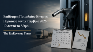 Επιδότηση πετρελαίου κίνησης τον Σεπτέμβριο 2026 με παράταση της ενίσχυσης κατά 10 λεπτά το λίτρο.
