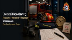 Εποχικοί πυροσβέστες με επιπλέον υπερωρίες, νυχτερινή απασχόληση και εργασία σε Κυριακές και εξαιρέσιμες ημέρες.