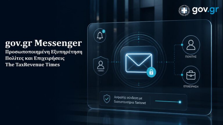 gov.gr Messenger για προσωποποιημένη και ενιαία εξυπηρέτηση πολιτών και επιχειρήσεων με ασφαλή ταυτοποίηση και μηνύματα του Δημοσίου.