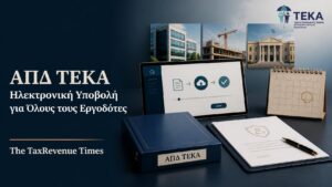 Ηλεκτρονική υποβολή ΑΠΔ ΤΕΚΑ για κοινές επιχειρήσεις, οικοδομοτεχνικά έργα και εργοδότες του Δημοσίου.