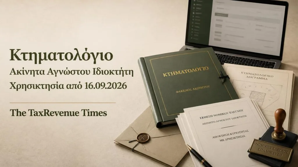 Κτηματολόγιο αγνώστου ιδιοκτήτη με χρησικτησία και νέα διαδικασία από 16 Σεπτεμβρίου 2026