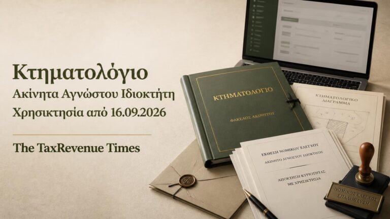 Κτηματολόγιο αγνώστου ιδιοκτήτη με χρησικτησία και νέα διαδικασία από 16 Σεπτεμβρίου 2026