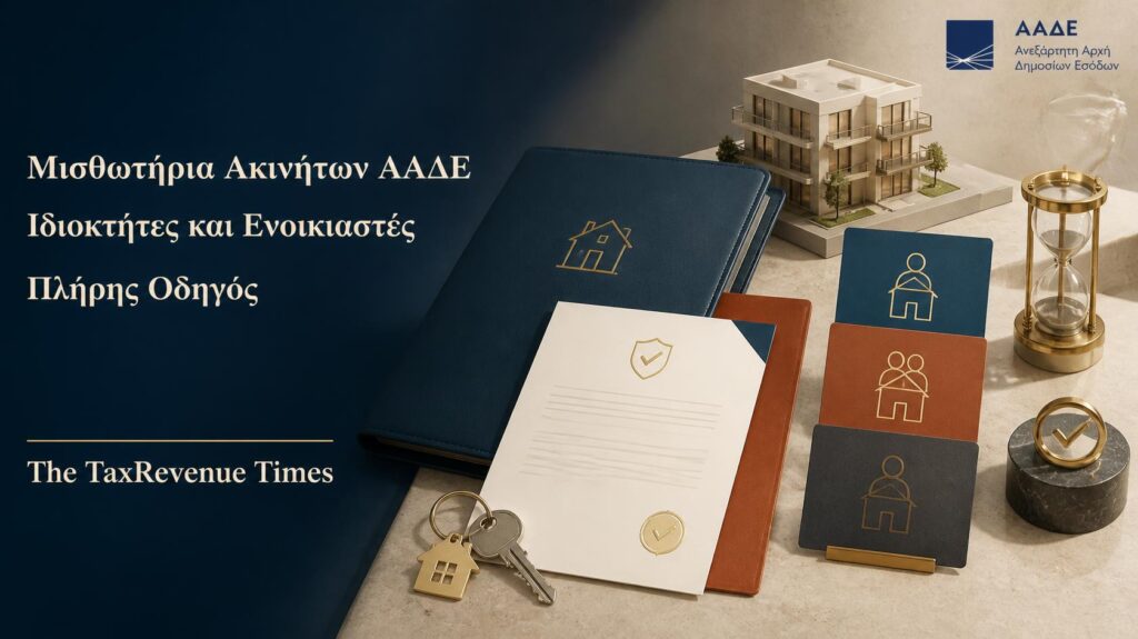 Μισθωτήρια ακινήτων στην ΑΑΔΕ και διαδικασίες για ιδιοκτήτες, συνιδιοκτήτες και ενοικιαστές.