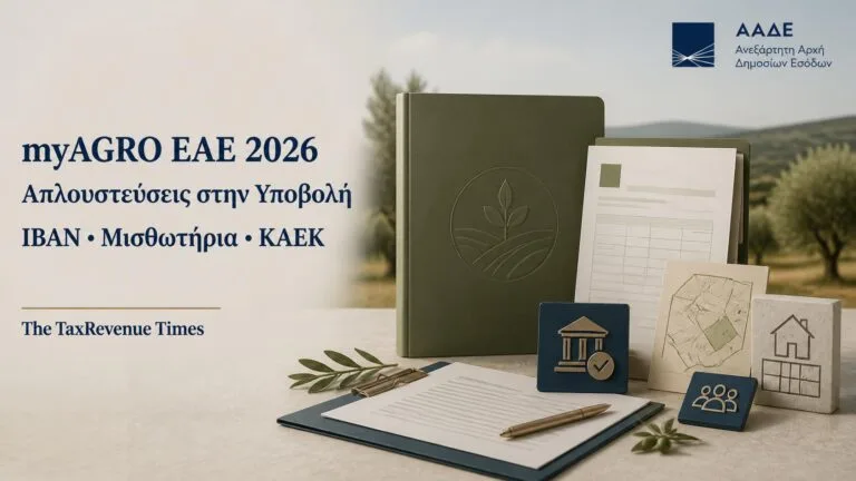 myAGRO ΕΑΕ 2026 και απλουστεύσεις στην υποβολή αιτήσεων για εξουσιοδοτήσεις, ΙΒΑΝ, μισθωτήρια και ΚΑΕΚ.