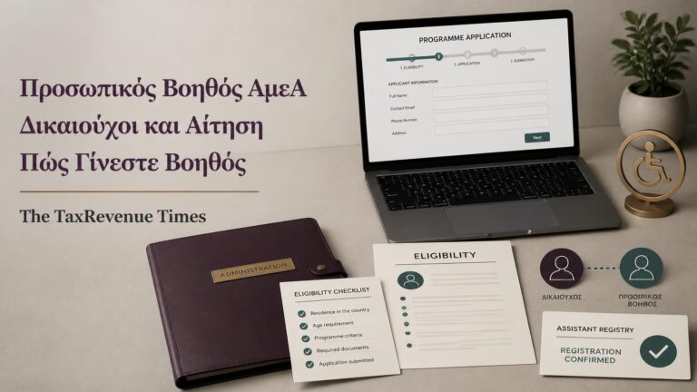 Προσωπικός Βοηθός για άτομα με αναπηρία με δικαιούχους, προϋποθέσεις, διαδικασία αίτησης και εγγραφή στο Μητρώο Προσωπικών Βοηθών.