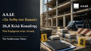 ΑΑΔΕ και επιχείρηση «Τα Άνθη του Κακού» με νέα ευρήματα 26,8 κιλών κοκαΐνης σε υπό ανέγερση οίκημα στην Αττική.