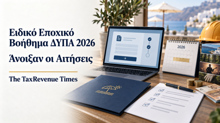 Ειδικό Εποχικό Βοήθημα ΔΥΠΑ 2026 με έναρξη αιτήσεων, προθεσμία υποβολής και βασικές πληροφορίες για τους δικαιούχους.