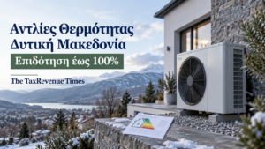 Αντλίες θερμότητας στη Δυτική Μακεδονία με επιδότηση έως 100% για ενεργειακή αναβάθμιση κατοικιών και αιτήσεις από 28 Σεπτεμβρίου 2026.