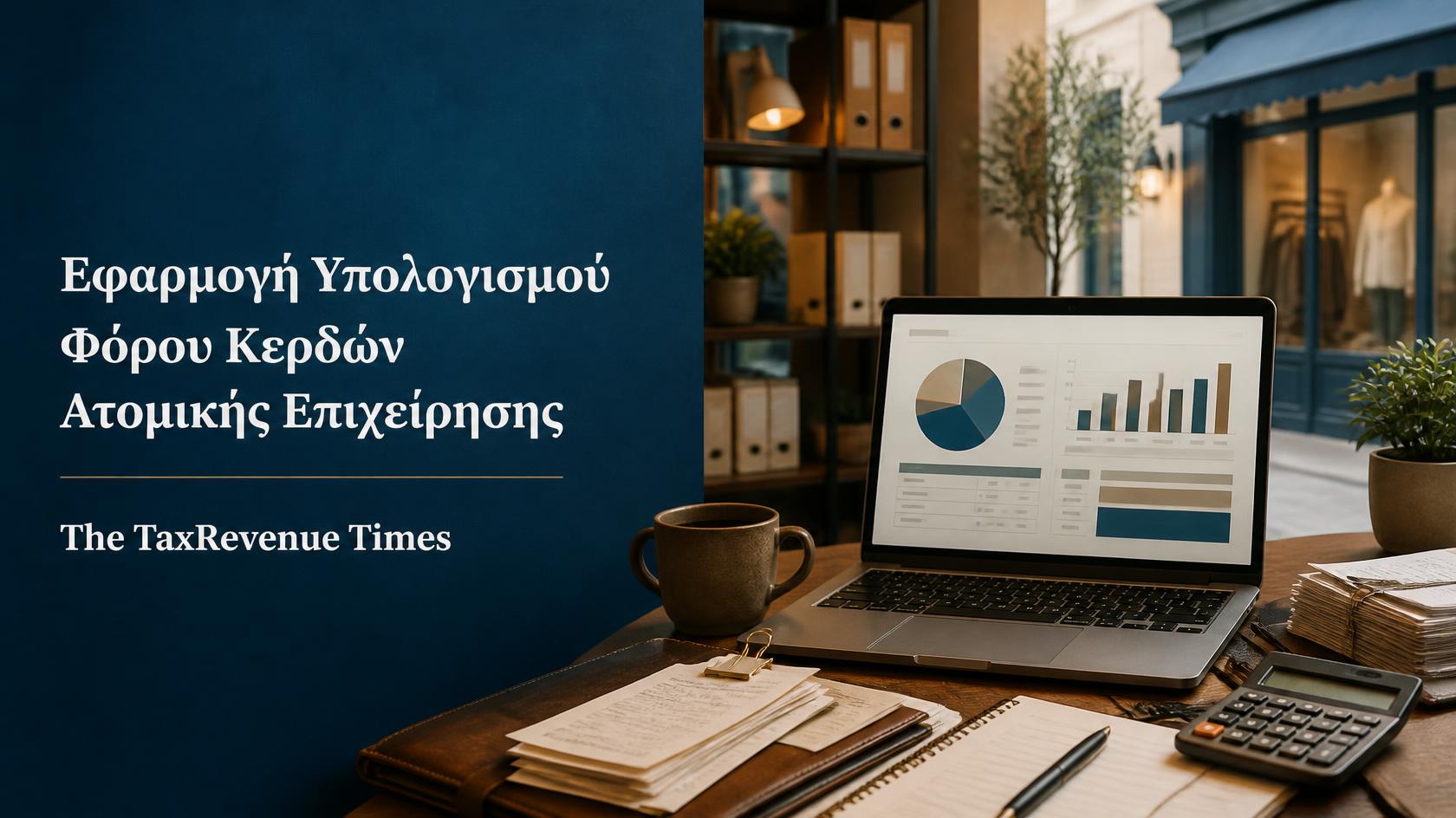 Εφαρμογή υπολογισμού φόρου κερδών ατομικής επιχείρησης
