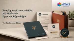 Έναρξη ασφάλισης στον e-ΕΦΚΑ μη μισθωτών και διαδικασία εγγραφής με ΚΑΔ και επιλογή ασφαλιστικής κατηγορίας.