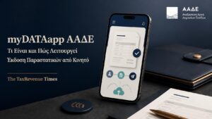 myDATAapp της ΑΑΔΕ και βασικές λειτουργίες της εφαρμογής για έκδοση και διαβίβαση παραστατικών από κινητό.