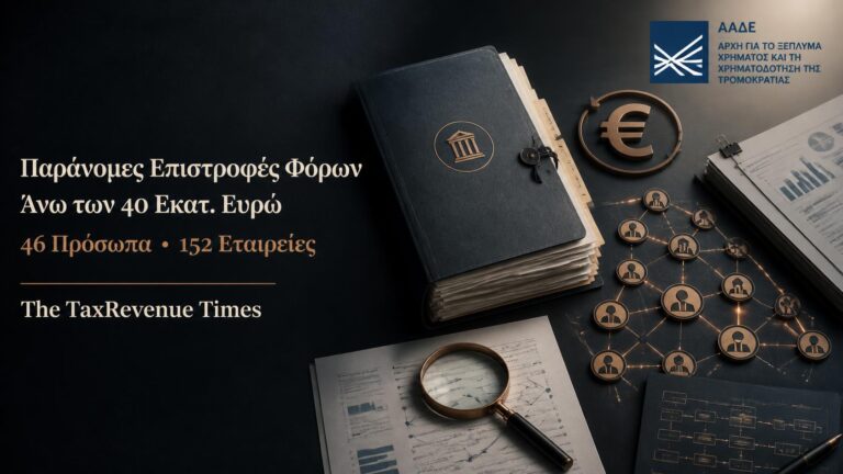 Παράνομες επιστροφές φόρων άνω των 40 εκατ. ευρώ σε υπόθεση που αφορά 46 πρόσωπα και 152 εταιρείες.